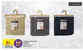 Intermarché Hyper Lot De 2 Essuie Mains Domédia offre