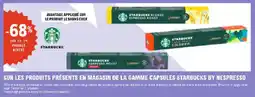 E.Leclerc Sur les produits presents en magasin de la gamme capsules starbucks by nespresso offre