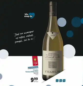 Lidl Chablis Domaine Di-blas Frères 2020 Aop offre