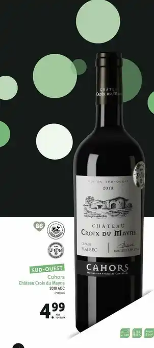 Lidl Cahors Château Croix De Mayne 2019 Aoc offre