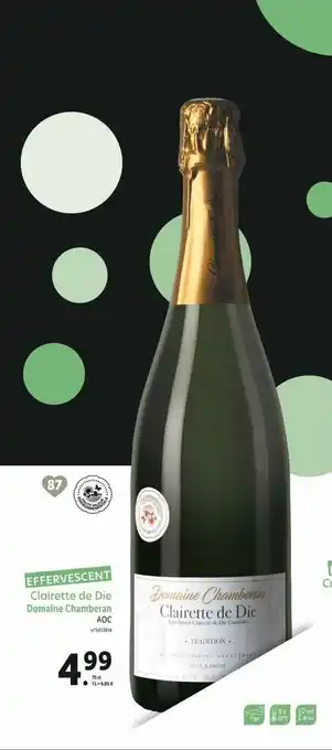 Lidl Clairette De Die Domaine Chamberan Aoc offre
