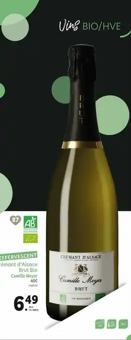 Lidl Crémant D'alsace Brut Bio Camille Mayer Aoc offre