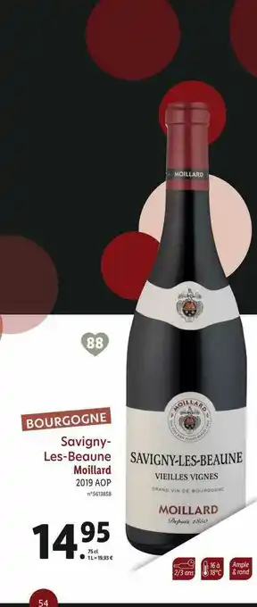 Savigny-les-beaune Moillard 2019 Aop