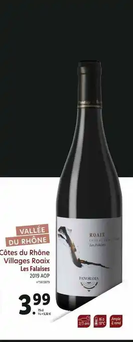 Lidl Côtes Du Rhône Villages Raaix Les Falaises 2019 Aop offre