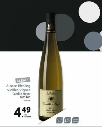 Lidl Alsace Riesling Vieilles Vignes Camille Meyer 2020 Aoc offre