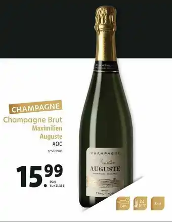 Lidl Champagne Brut Maximilien Auguste Aoc offre
