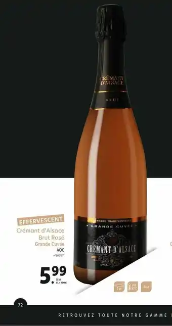 Lidl Crémant D'alsace Brut Rosé Grande Cuvée Aoc offre