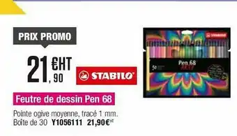 Plein ciel Feutre De Dessin Pen 68 Stabilo offre