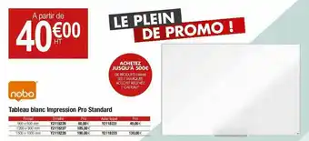 Plein ciel Tableau Blanc Impression Pro Standard offre