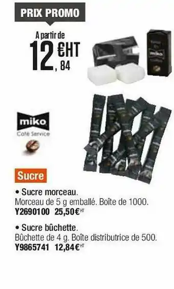 Sucre Morceau Miko