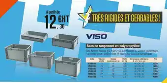 Plein ciel Bacs De Rangement En Polypropylène Viso offre