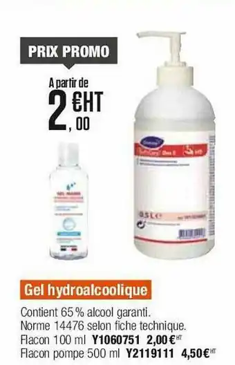 Plein ciel Gel Hydroalcoolique offre