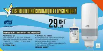 Distributeur S1 Et Savon «tork Premium»