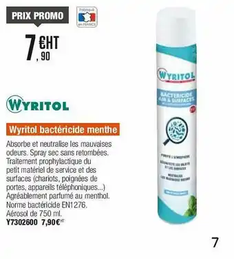Wyritol Bactéricide Menthe