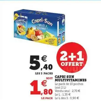 Super U Capri Sun Multivitamines offre