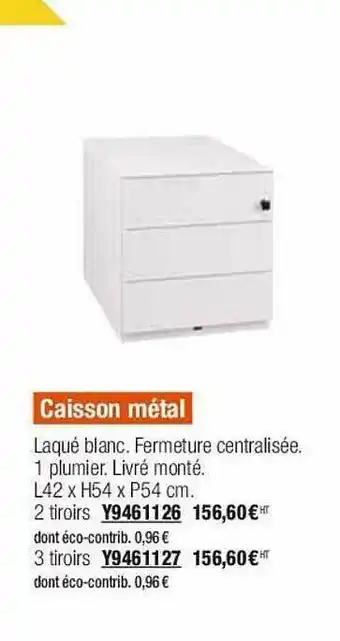 Plein ciel Caisson Métal offre