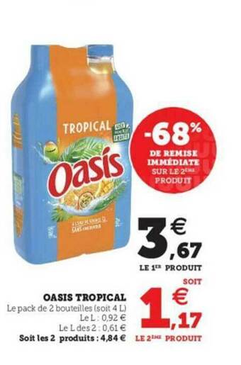 Super U Oasis Tropical offre