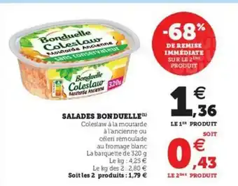Super U Salades Bonduelle offre