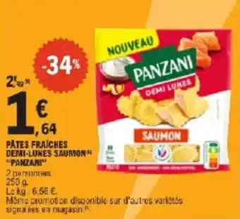 E.Leclerc Pâtes fraiches demi-lunes saumon panzani offre