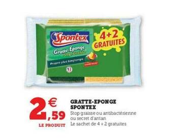 Super U Gratte-éponge Spontex offre