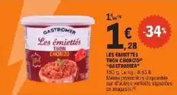 E.Leclerc Les émiettés thon chorizo gastromer offre