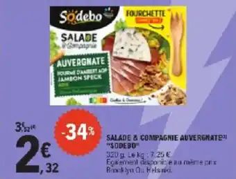 E.Leclerc Salade & compagnie auvergnate sodebo offre