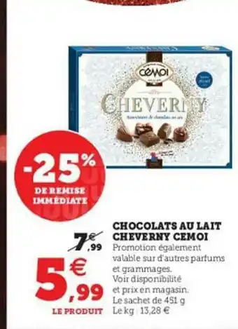 Chocolats Au Lait Cheverny Cémoi