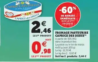 Fromage Pasteurisé Caprice Des Dieux