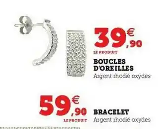 Super U Boucles D'oreilles, Bracelet offre