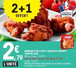 E.Leclerc Manchons de poulet coq'ailes nature maitre coq offre