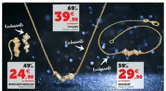 Super U Boucles D'oreilles, Bracelet, Collier offre