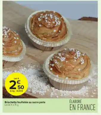 Briochette Feuilletée Au Sucre Perle