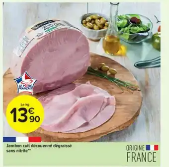Carrefour Contact Jambon Cuit Découenné Dégraissé Sans Nitrite offre