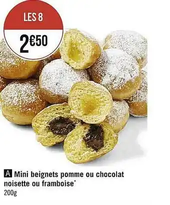 Mini Beignets Pomme Ou Chocolat Noisette Ou Framboise