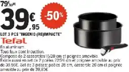 E.Leclerc Lot 3 pcs ingenio impacte tefal offre