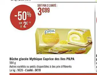 Casino Supermarchés Bûche Glacée Mythique Caprice Des îles Pilpa offre