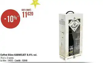 Casino Supermarchés Coffret Bière Karmeliet 8.4% Vol. offre