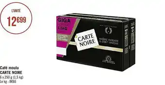 Café Moulu Carte Noire