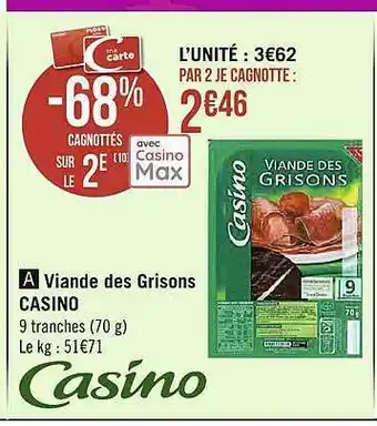 Viande Des Grisons Casino