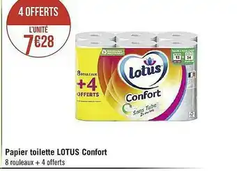 Casino Supermarchés Papier Toilette Lotus Confort offre