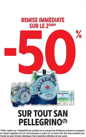 Intermarché Sur tout san pellegrino offre