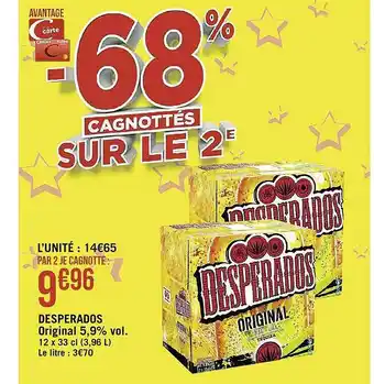Casino Supermarchés Desperados Original 5.9% Vol. offre