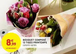 Intermarché Bouquet composé 13 tiges printemps offre