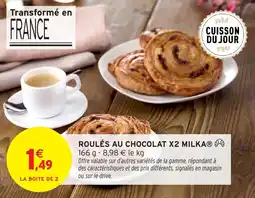 Intermarché Roulés au chocolat x2 milka offre