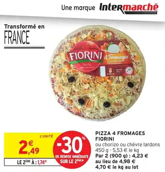 Intermarché Pizza 4 fromages fiorini offre