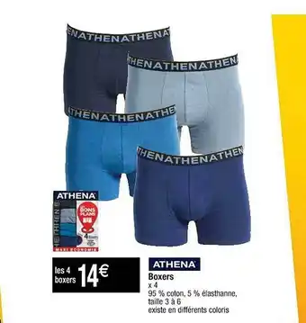 Cora x Carrefour Boxers Athena offre