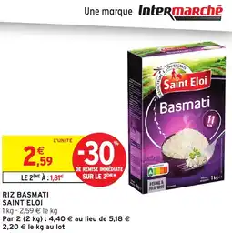 Intermarché Riz basmati saint eloi offre