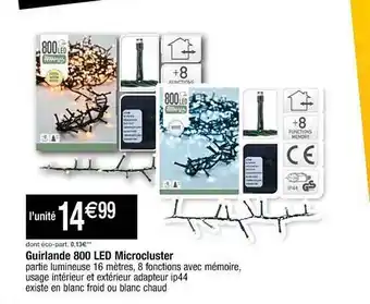 Guirlande 800 Led Microcluter