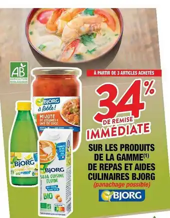 Cora x Carrefour La Gamme De Repas Et Aides Culinaires Bjorg offre