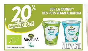 Cora x Carrefour La Gamme Des Pots Vegan Alnatura offre